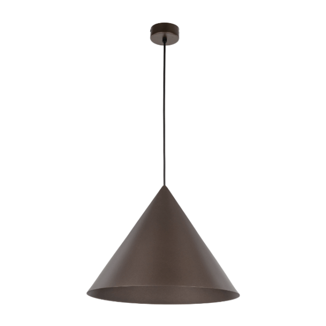 Wisząca lampa Cono XL TK w kolorze brązowym o średnicy 50 cm