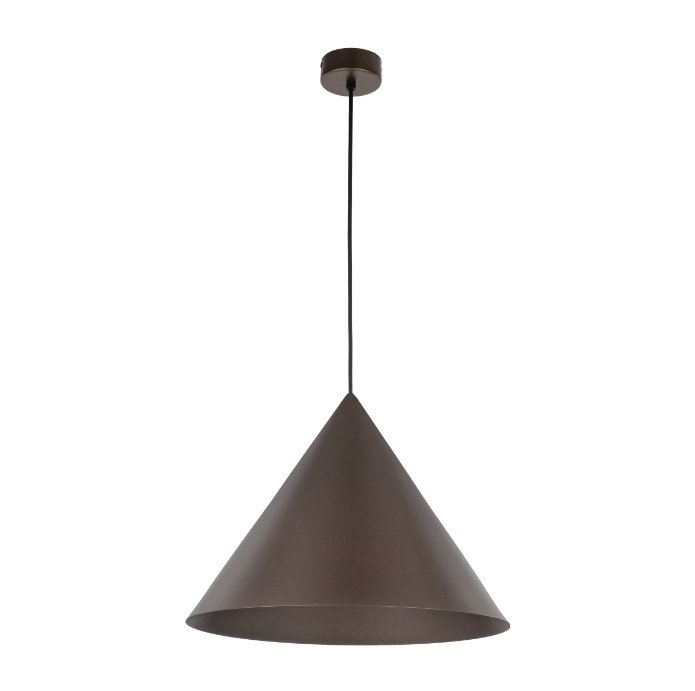 Wisząca lampa Cono XL TK w kolorze brązowym o średnicy 50 cm