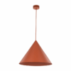 Wisząca lampa Cono XL TK w stylu retro, duża i czerwona, o średnicy 50 cm