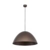 Duża wisząca lampa Faro TK w kolorze ciemnej kawy o średnicy 50 cm