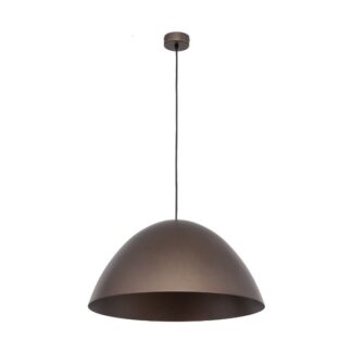 Duża wisząca lampa Faro TK w kolorze ciemnej kawy o średnicy 50 cm