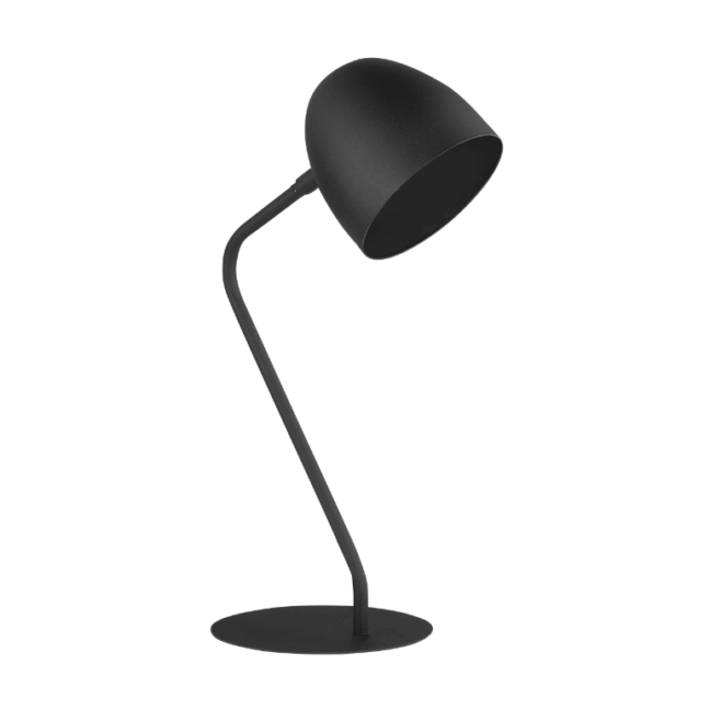Stylowa industrialna lampka nocna Soho TK w kolorze czarnym