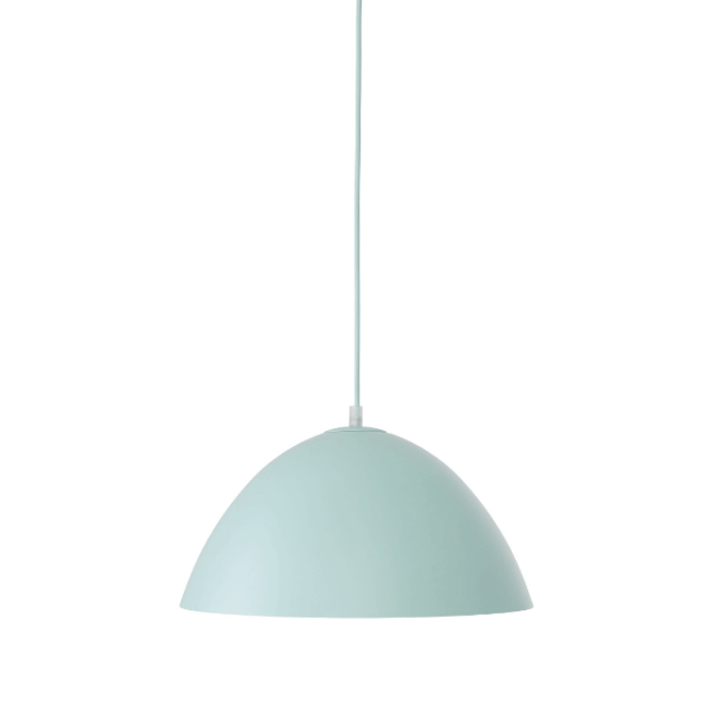 Lampa wisząca Faro w kolorze jasnoniebieskim o średnicy 33 cm
