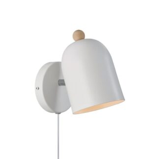 Kinkiet Gaston - biały w stylu nordyckim