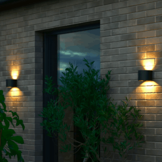 Nowoczesny kinkiet LED Milda z aluminium do montażu na zewnątrz