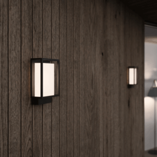 Nowoczesny zewnętrzny kinkiet LED Nestor z aluminium o klasie ochrony IP44