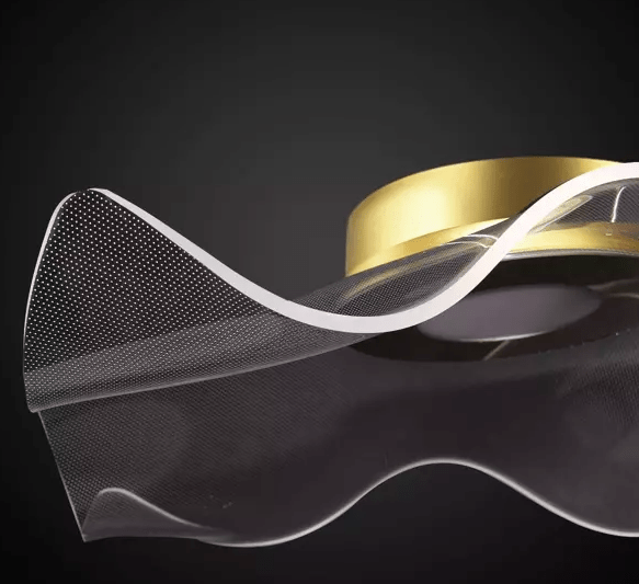 Plafon Velo No. 2 LED z falowanym kloszem wykonanym z akrylu