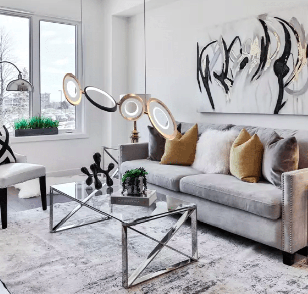 Lampa Seppia No.4 LED z dekoracyjnymi akrylowymi dyskami