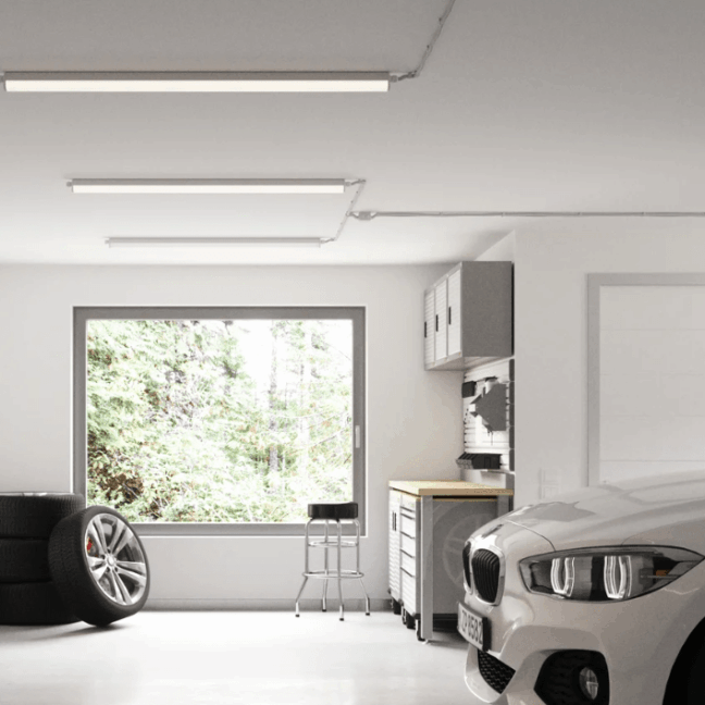 LED-owa lampa sufitowa Westport 60 do garażu, 19W i 2100lm