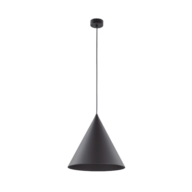 Wisząca lampa Cono Large TK w kształcie czarnego stożka
