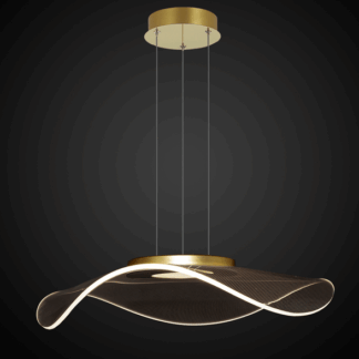 Złota lampa Velo No. 1 od Altavola Design