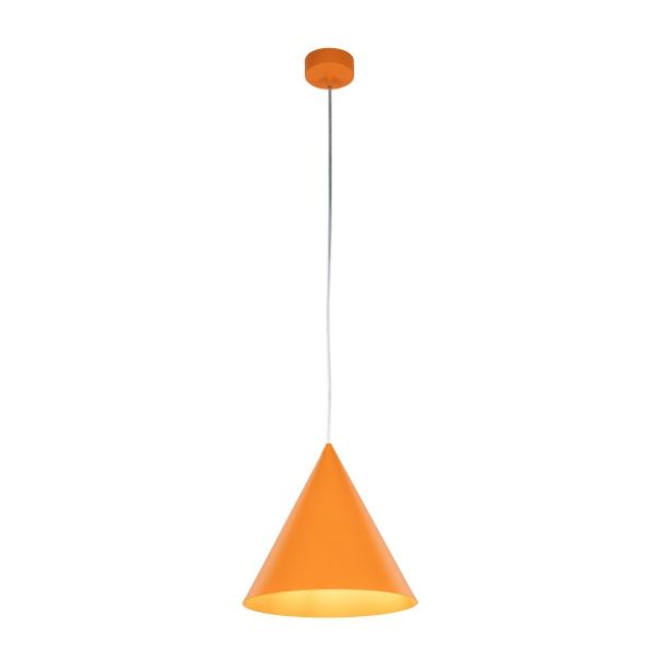 Pomarańczowa lampa wisząca Cono TK w intensywnym odcieniu orange