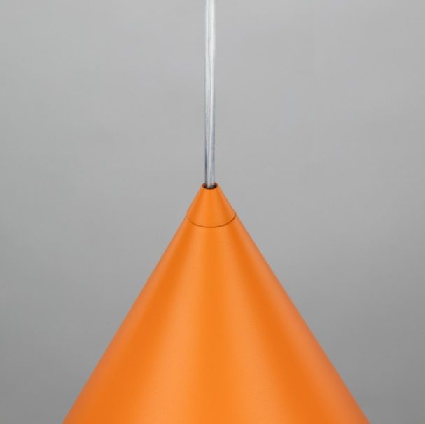 Pomarańczowa lampa wisząca Cono TK w intensywnym odcieniu orange