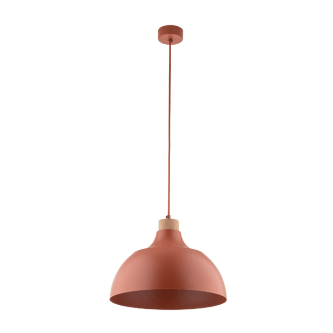 Wisząca lampa w kolorze ceramicznej cegły Cap TK