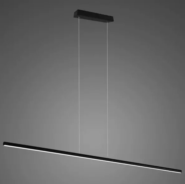 Podłużna wisząca lampa Linea No.1 z oświetleniem LED o temperaturze barwowej 3000K