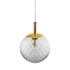Elegancka złota lampa wisząca Cadix S inspirowana stylem art deco