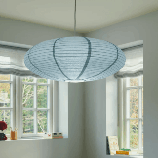 Wiszący niebieski lampion papierowy Villo 60