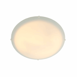 Plafon Standard o średnicy 38 cm marki Nordlux z białym szklanym kloszem