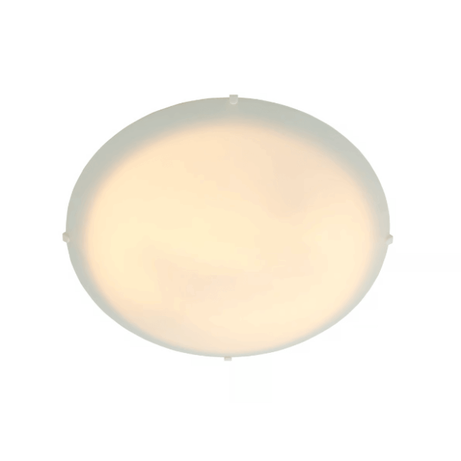 Plafon Standard o średnicy 38 cm marki Nordlux z białym szklanym kloszem