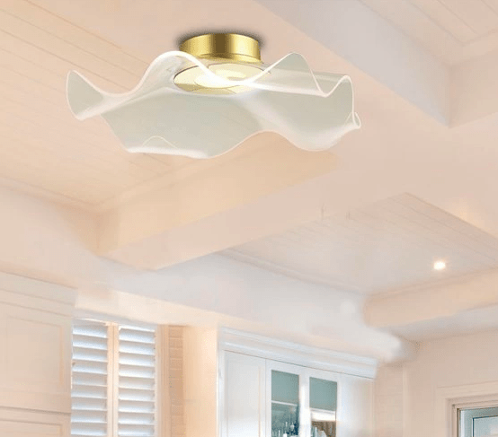 Plafon Velo No. 2 LED z falowanym kloszem wykonanym z akrylu