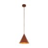 Pomarańczowa wisząca lampa Cono MINI TK w stylu nordyckim