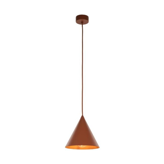 Pomarańczowa wisząca lampa Cono MINI TK w stylu nordyckim