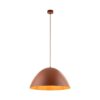 Wisząca lampa Faro TK w ceglastym pomarańczowym kolorze o średnicy 50 cm