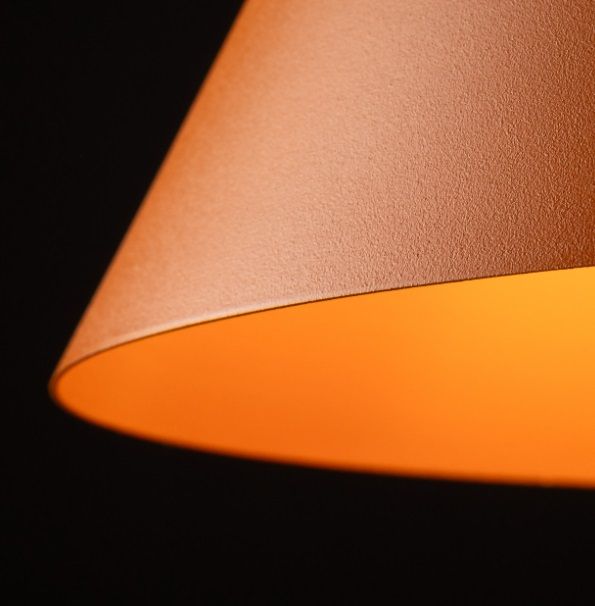 Pomarańczowa lampa wisząca Cono TK w intensywnym odcieniu orange