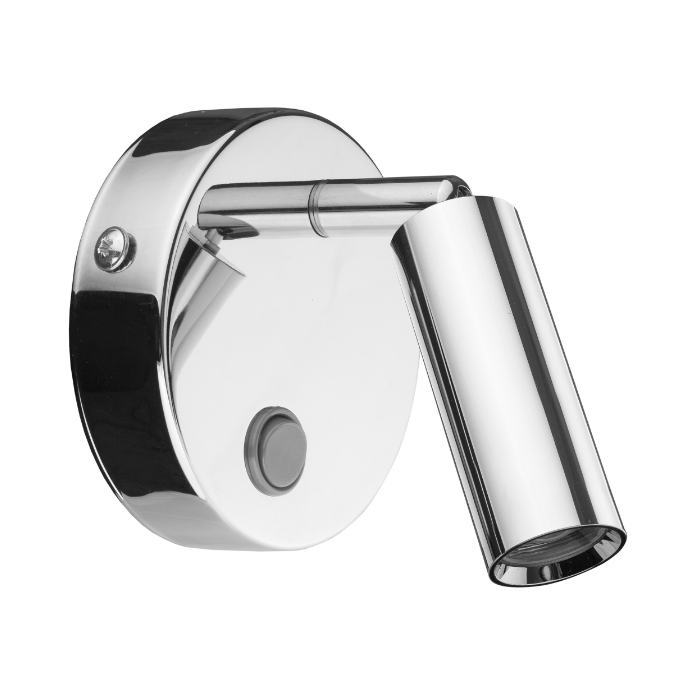 Srebrny kinkiet Enzo TK z regulowaną, obrotową tubą