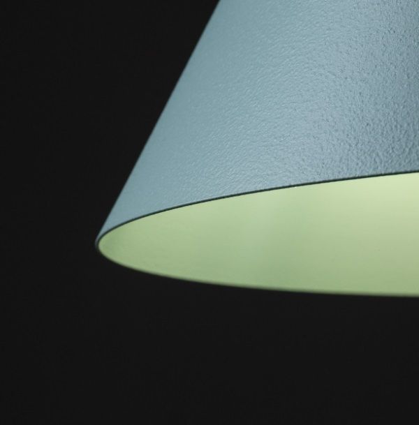 Wisząca lampa Cono TK w delikatnym, miętowym odcieniu