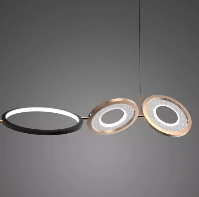 Lampa Seppia No.4 LED z dekoracyjnymi akrylowymi dyskami