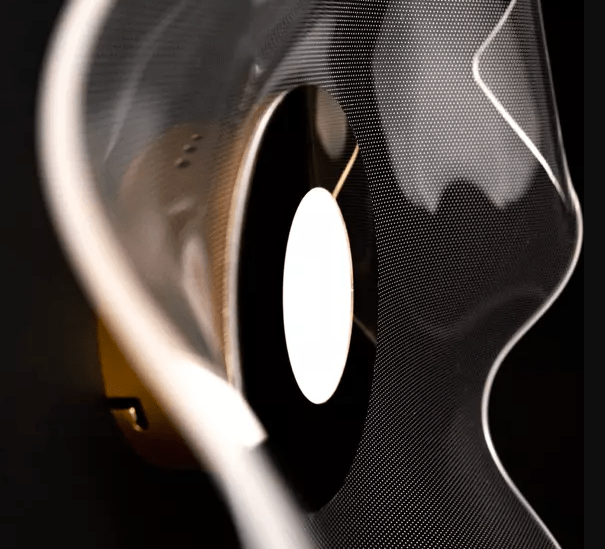 Plafon Velo No. 2 LED z falowanym kloszem wykonanym z akrylu