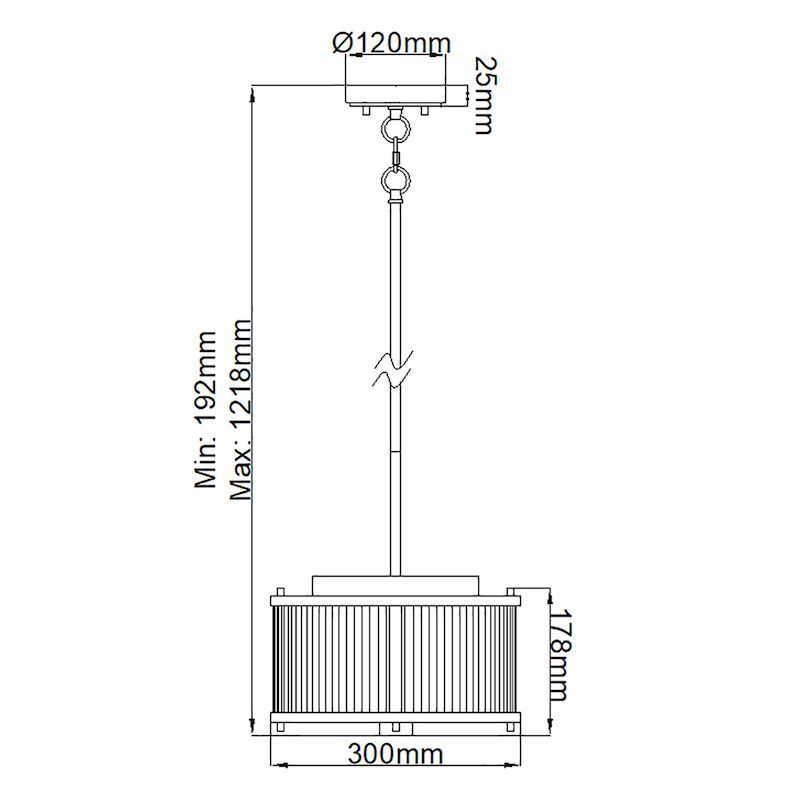 Elegancki żyrandol Corona z dekoracyjnym kloszem wykonanym ze szkła