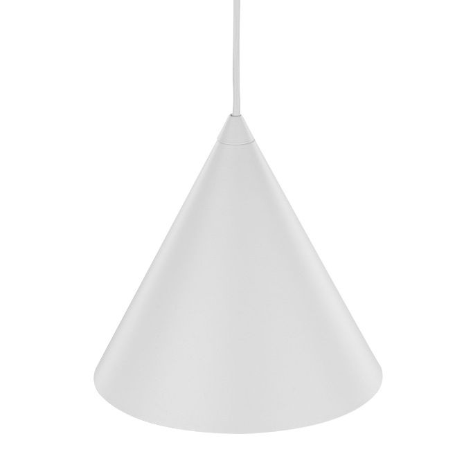 Biała, minimalistyczna lampa wisząca Cono MINI TK