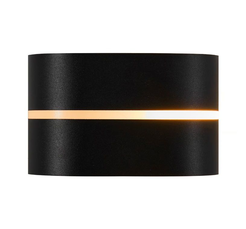 Czarny zewnętrzny kinkiet Sibelis o klasie szczelności IP44