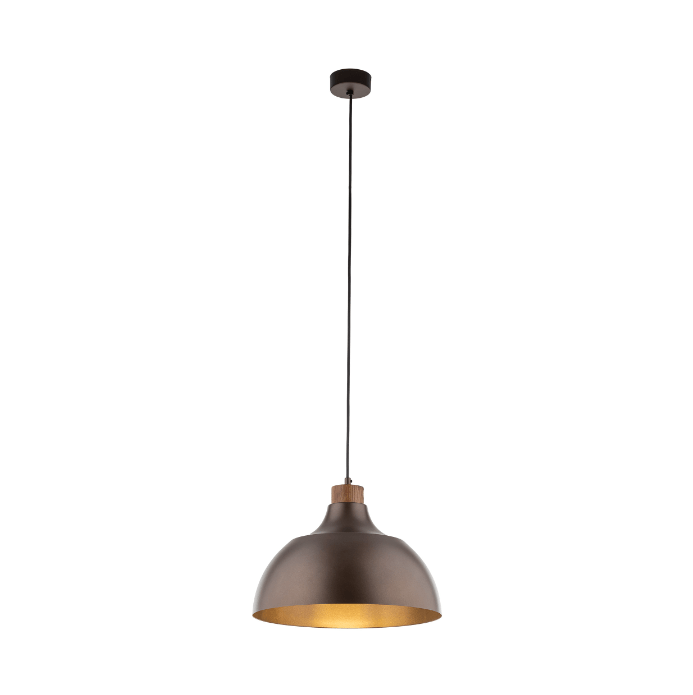 Elegancka, brązowa lampa wisząca Cap TK o subtelnym designie
