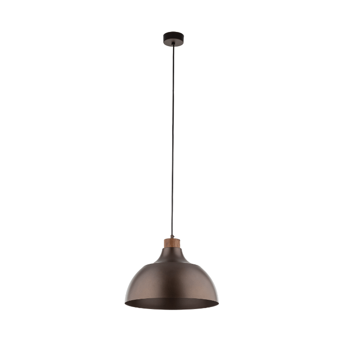 Elegancka, brązowa lampa wisząca Cap TK o subtelnym designie