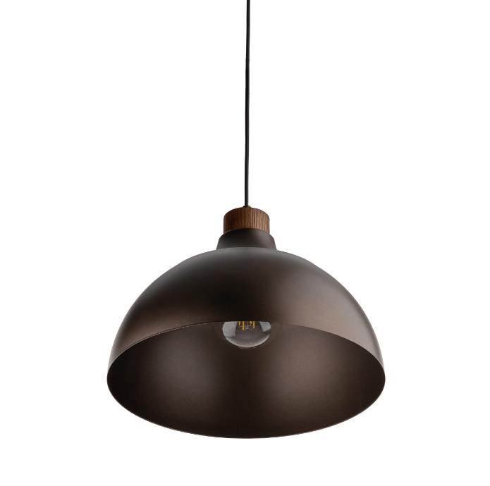 Elegancka, brązowa lampa wisząca Cap TK o subtelnym designie