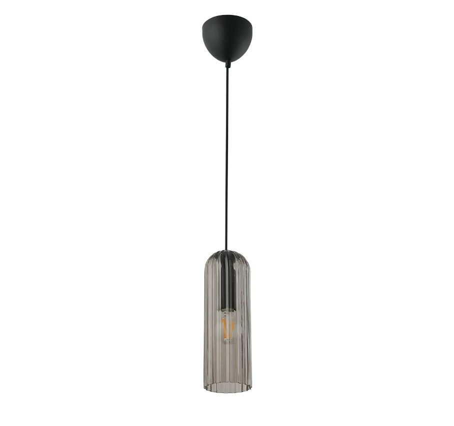 Lampa Miella to stylowe połączenie dymionego, ryflowanego szkła i eleganckiego designu