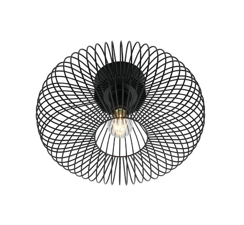 Lampa sufitowa Beroni z drucianym kloszem w formie kinkietu