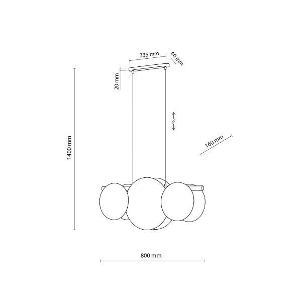 Lampa wisząca Pulse w stylu boho z białymi i beżowymi ozdobnymi kołami z juty