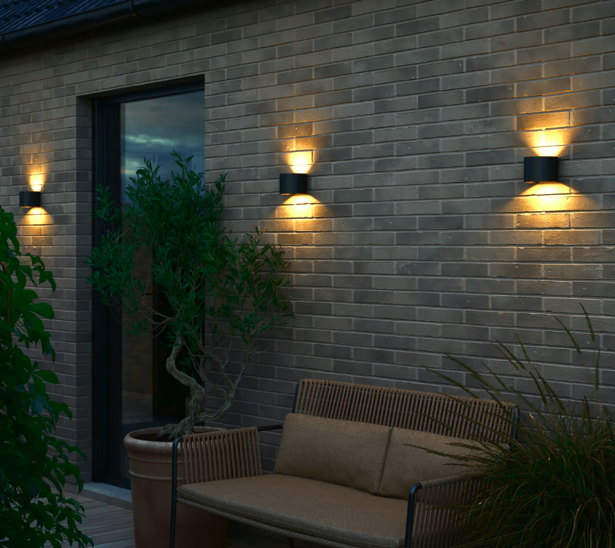 Nowoczesny kinkiet LED Milda z aluminium do montażu na zewnątrz