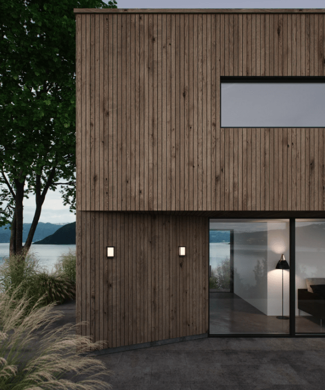 Nowoczesny zewnętrzny kinkiet LED Nestor z aluminium o klasie ochrony IP44