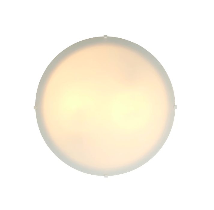 Plafon Standard o średnicy 38 cm marki Nordlux z białym szklanym kloszem