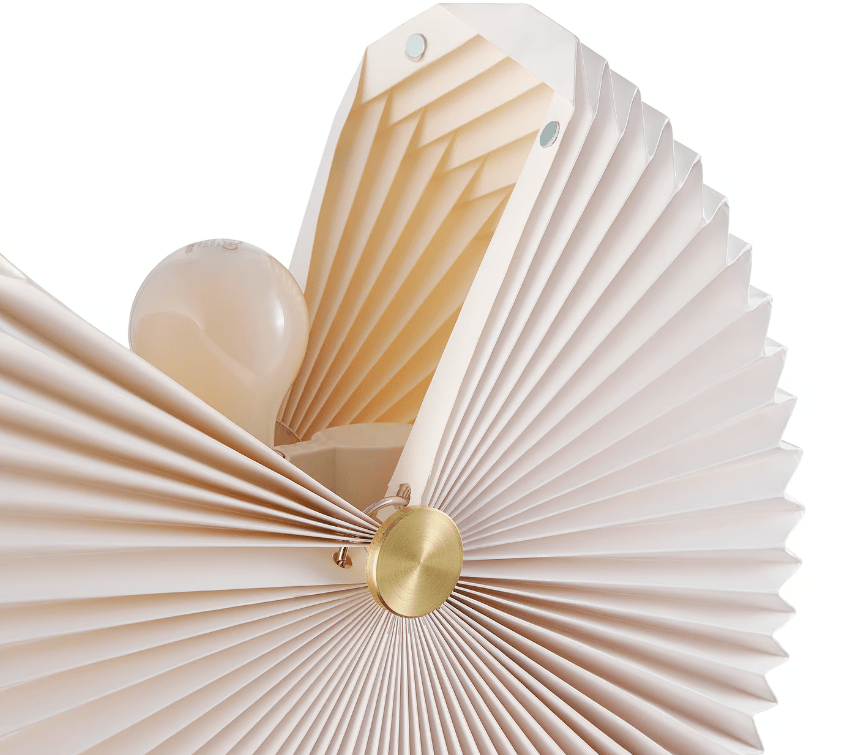 Plisowany papierowy kinkiet Belloy 40