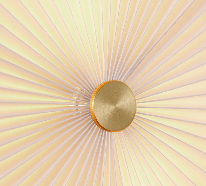 Plisowany papierowy kinkiet Belloy 40