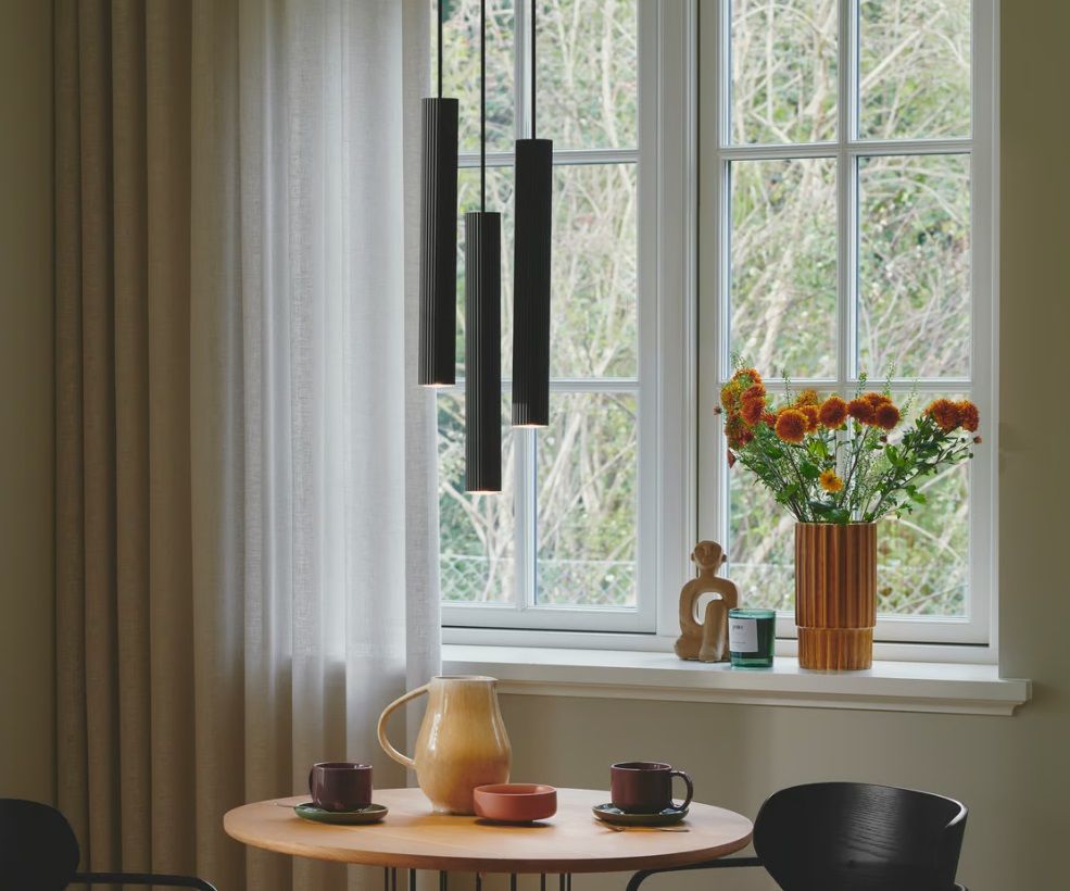 Potrójna wisząca lampa Vico 3 Rondel z nowoczesną podsufitką