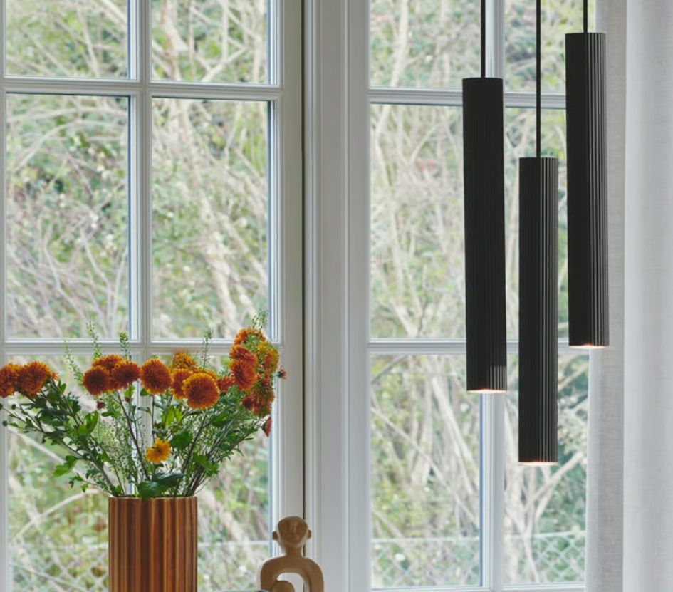 Potrójna wisząca lampa Vico 3 Rondel z nowoczesną podsufitką