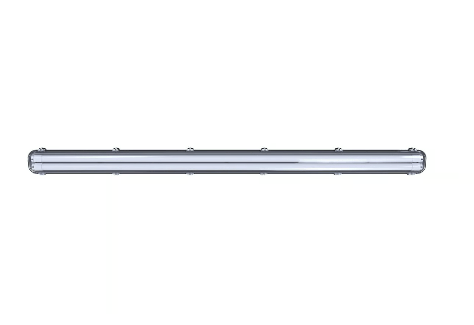 Przemysłowa lampa LED Works IP65 o mocy 2x24W, strumieniu świetlnym 4220 lm, barwie światła 4000K i długości 155 cm