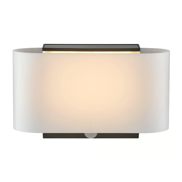 Stylowy kinkiet solarny Piola z czujnikiem ruchu i klasą ochrony IP44